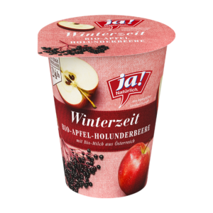 Bio-Fruchtjoghurt 3.6% Winterzeit Holunderbeere Apfel