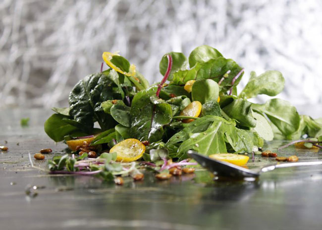 Bio-Kumquat-Vogerl-Salat.
