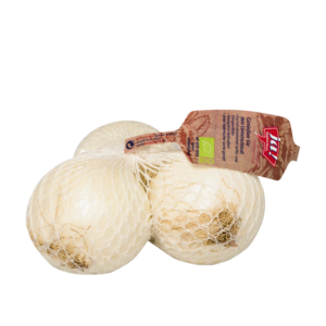 weiße Bio-Zwiebel