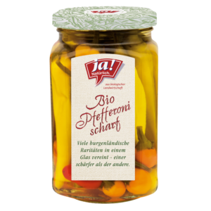 scharfe Bio-Pfefferoni