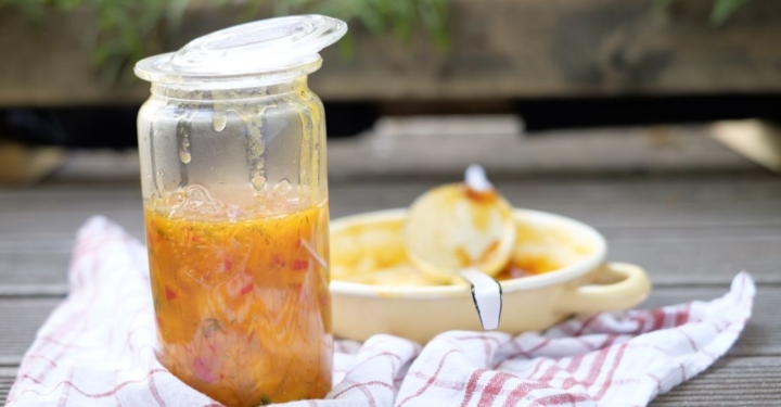 Eingekochte Chili-Marillen