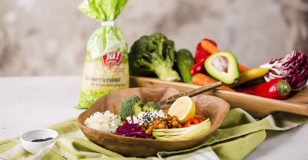 5 Rezepte mit Ja! Natürlich Bio-Sauerkraut in Rohkost-Qualität