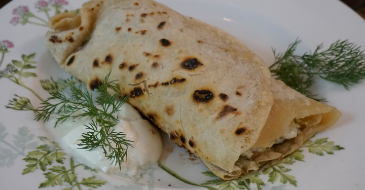 Aus der Frühstückspension: Saiblings-Wrap