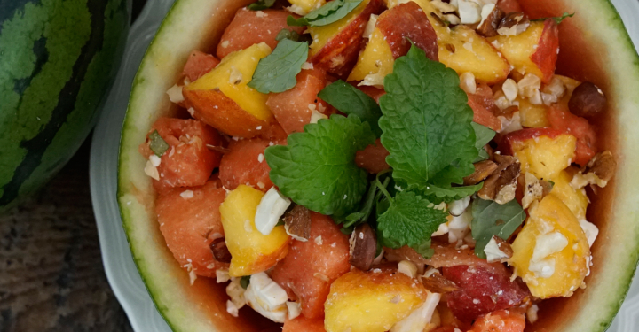 Aus der Frühstückspension: Wassermelonensalat