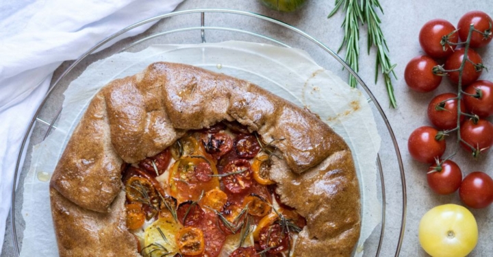 Bunte Paradeiser Galette