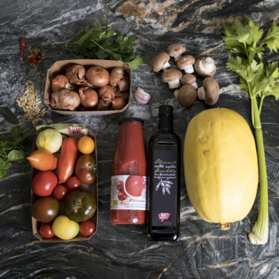 Alle im Rezept genannten Zutaten.