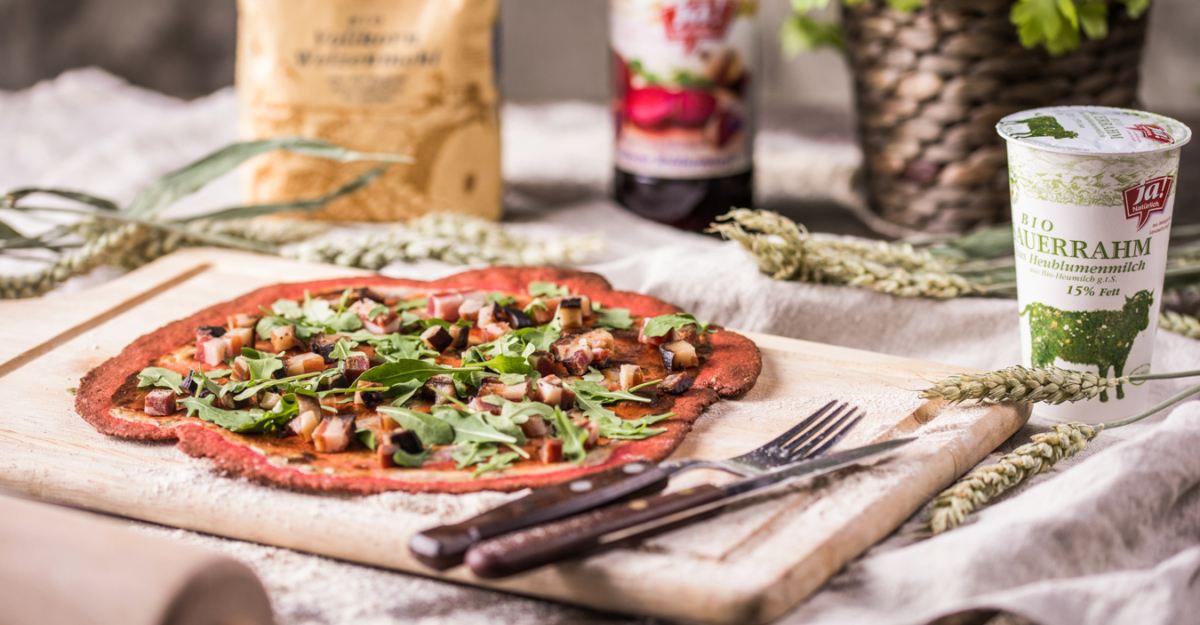 Selbstgemachter Vollkorn-Flammkuchen | Rezept – Ja! Natürlich