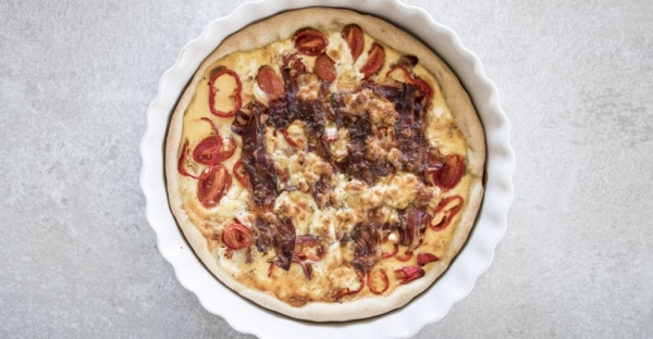 Französische Quiche mit Bauchspeck