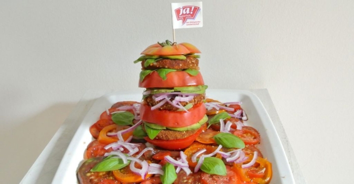 Gebackener Mozzarella-Burger
