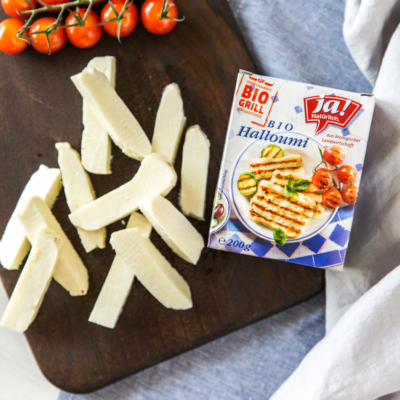 Ja! Natürlich Bio-Halloumikäse.