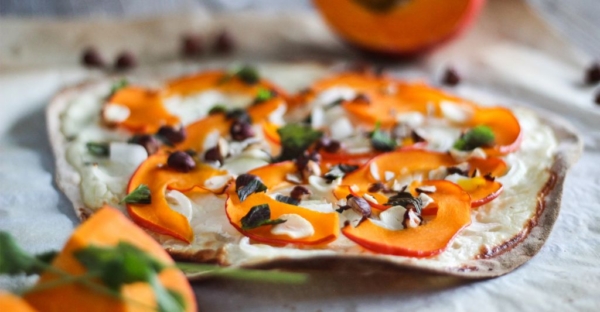 Herbstlicher Flammkuchen mit Kürbis