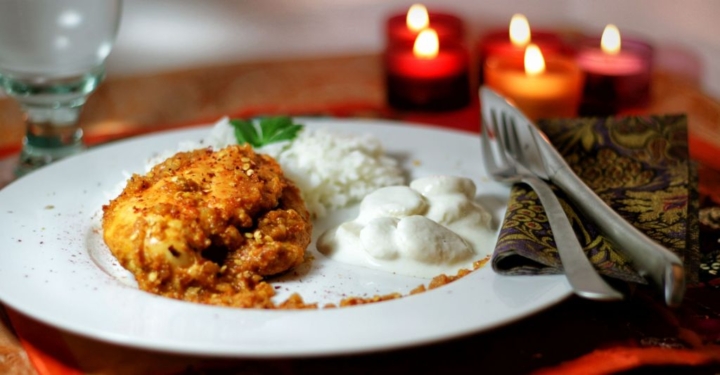 Tandoori Chicken mit Bananen-Joghurt