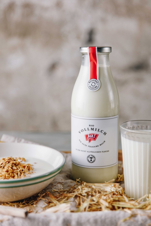 Neu Milch im MehrwegGlas Ja! Natürlich