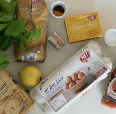 Alle im Rezept genannten Zutaten.