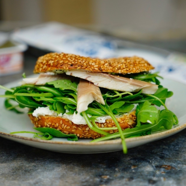 Selbstgebackene Bagels