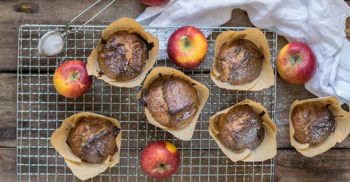 Schnelle Apfel-Mandel-Muffins | Rezept