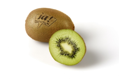Ja! Natürlich Kiwi mit Laserbranding