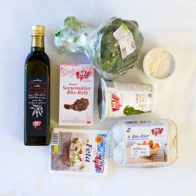 Alle im Rezept genannten Zutaten.