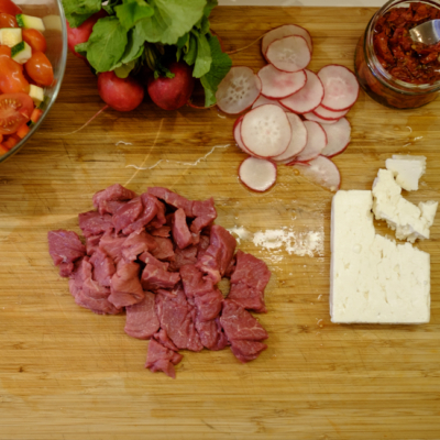 Alle im Rezept genannten Zutaten.