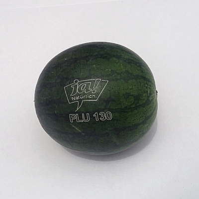 Laserbranding der Ja! Natürlich Mini Wassermelone