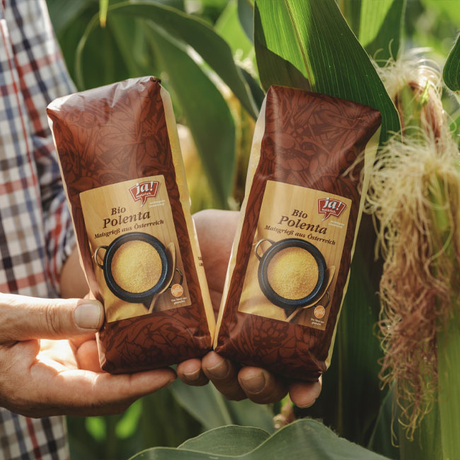 Ja! Natürlich Bio-Polenta von Bauer Grundschober