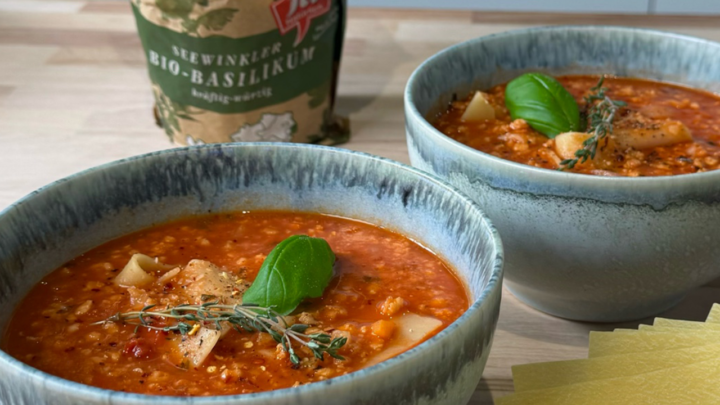 Vegane Lasagnesuppe