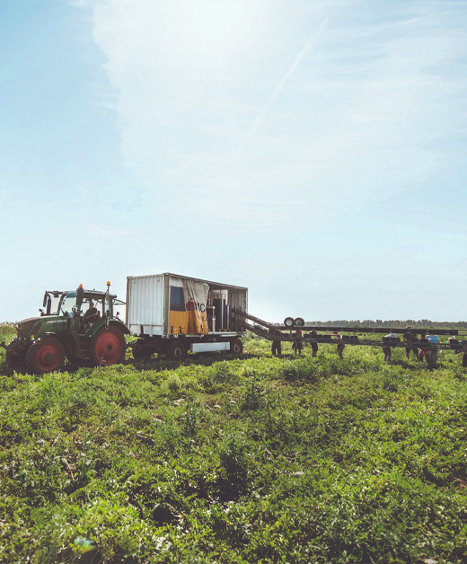 Melonen Ernte am Feld neben Traktor - Ja! Natürlich