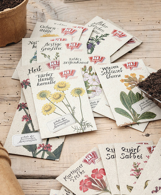 Ja! Natürlich Bio-Saatgut, verschiedene Sorten