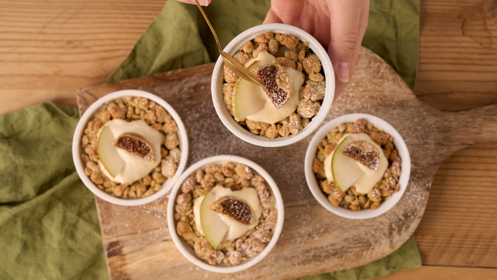 Birnen Crumble