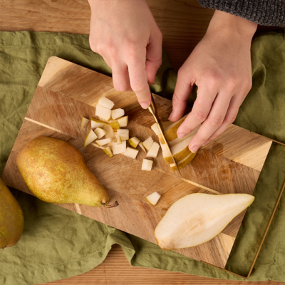 Bio-Winterzeit Joghurts Birnen Crumble