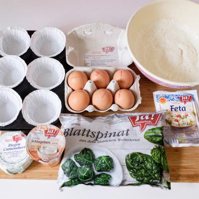 Alle im Rezept genannten Zutaten.