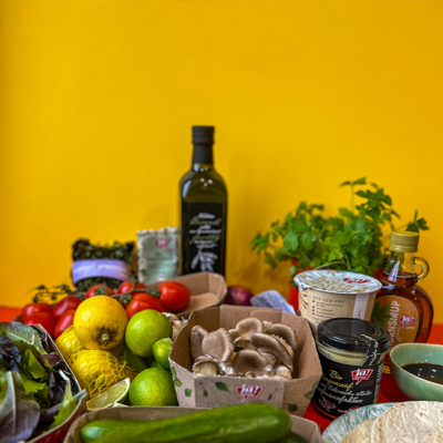 Austernpilz Shawarma mit Ja! Natürlich Austernpilzen