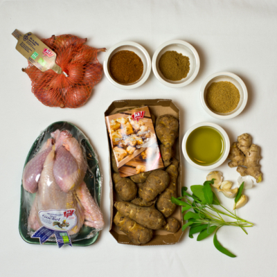 Alle im Rezept genannten Zutaten.