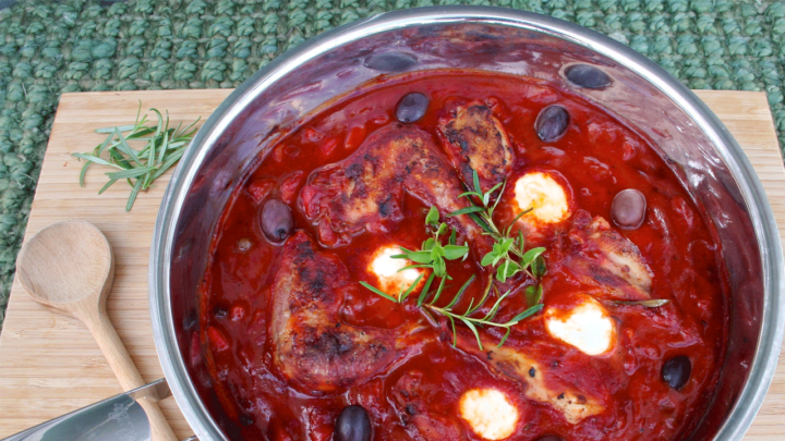 Mini-Gockel „Cacciatore“ mit Büffelmozzarella & Oliven