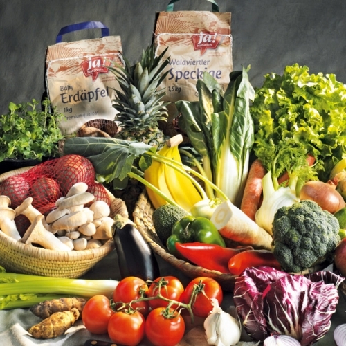 Bio-Gemüse und -Obst