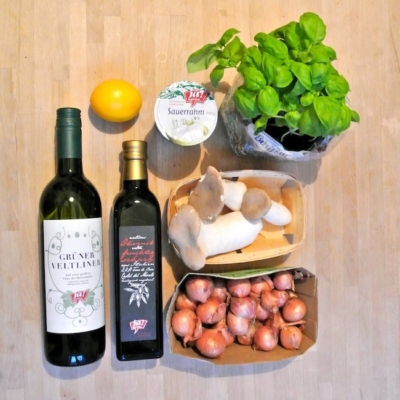 Alle im Rezept genannten Zutaten.