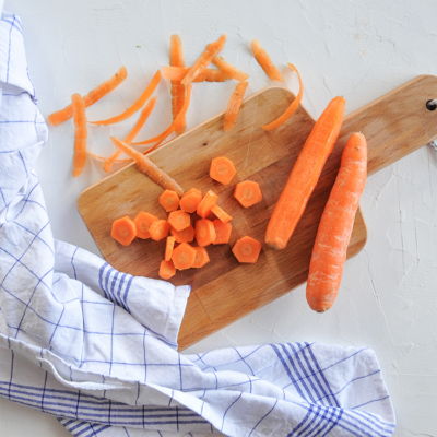 Fleckerl mit Brokkoli und Karotten
