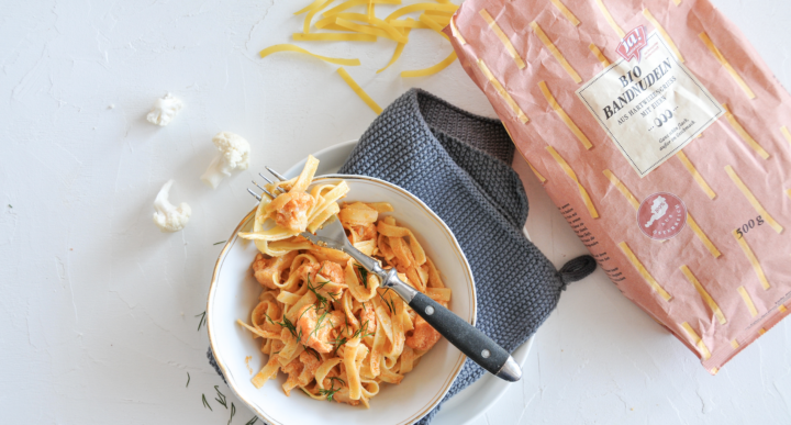 Bandnudeln mit Karfiol