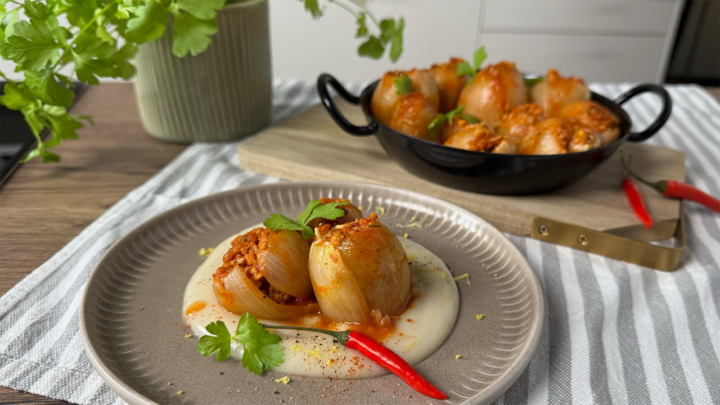 Gefüllte Zwiebel