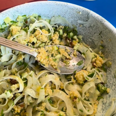 Bio-Rezept Orangen-Carpaccio mit Goldhirse-Tabouleh, Step 3