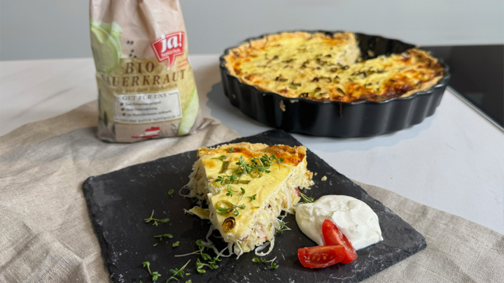 Sauerkraut Quiche