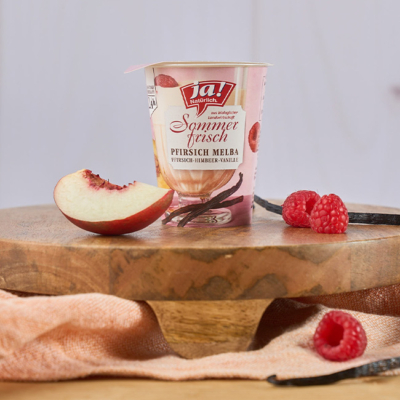 Sommerfrisch Joghurts 2025 Pfirsich und Melba