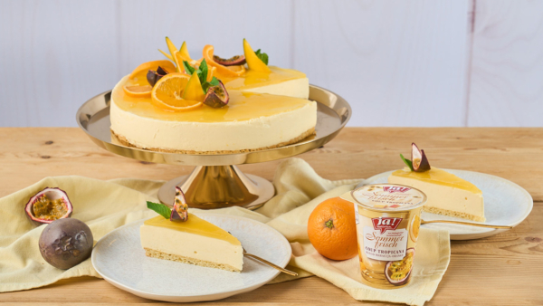 Maracuja-Orangen-Joghurt Torte