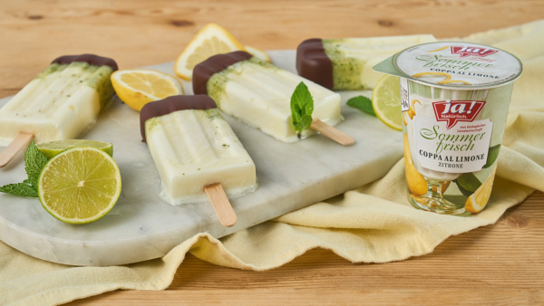 Zitronen-Joghurt Eis-Lollies