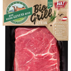 Flat-Iron-Steak vom Weidegenussrind in der Verpackung