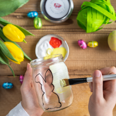 DIY Joghurtgläser Ostern