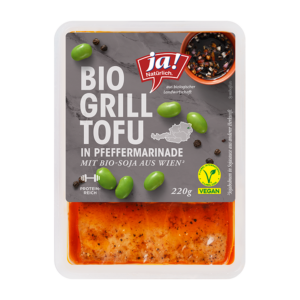 Bio-Grilltofu in Pfeffermarinade