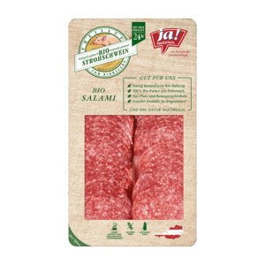 Bio-Salami in Scheiben
