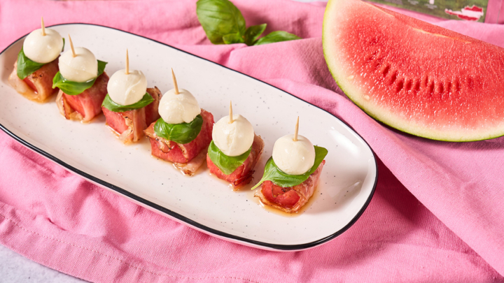 Bacon-Wassermelonen Spieße