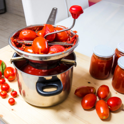 Tomaten werden passiert